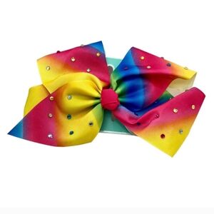 Rainbow Hair Bow Clip